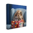 thumbnail image 3 of Stupell Industries Rabbit Family Reading Book Birds & Bees Armchair Canvas Wall Art, 36 x 36, Design by Lucia Heffernan, 3 of 5