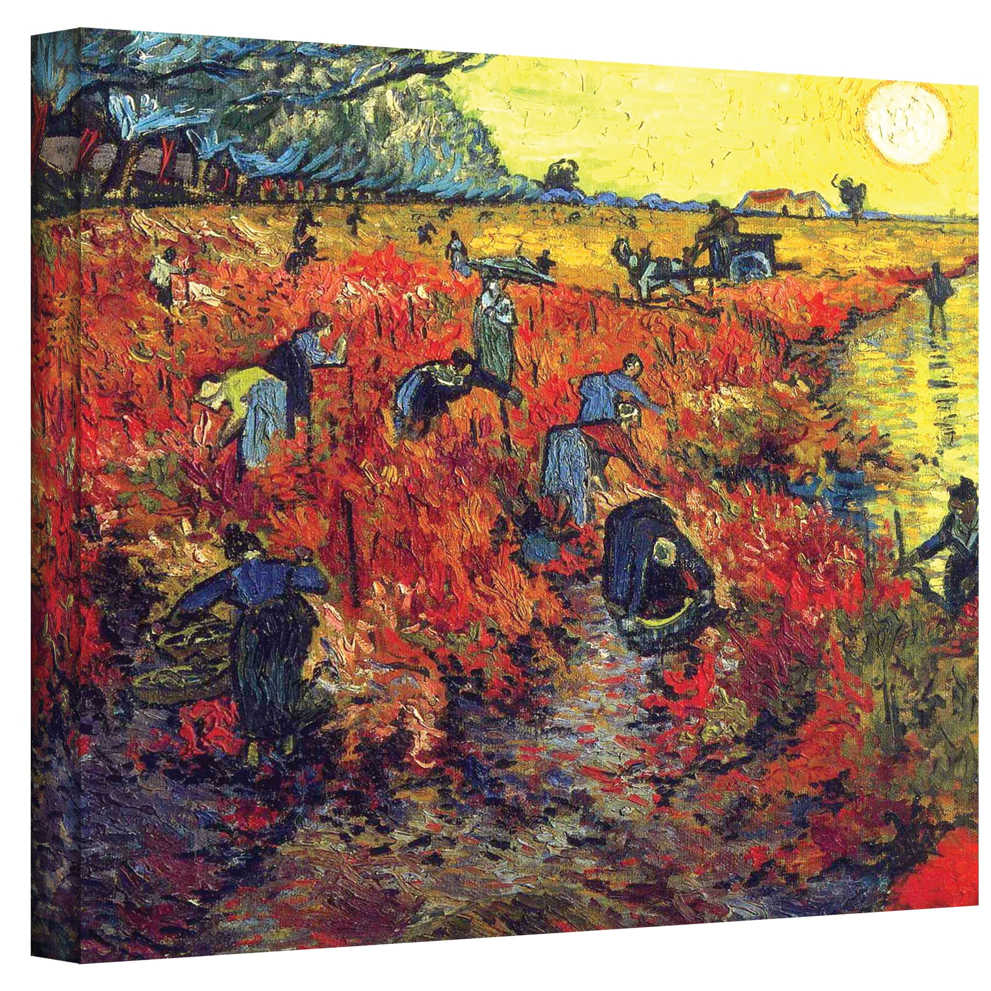 ArtWall Vincent Gogh "Red at Arles" Wrapped Canvas Walmart.com