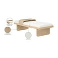 thumbnail image 2 of Meridian Furniture Arlington Cream Chenille Fabric Bench, 2 of 10