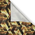 thumbnail image 6 of Ambesonne Abstract Valance & Curtain, Graphic Cubes Blocks, 55"x36", Black Yellow Brown, 6 of 6