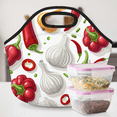 thumbnail image 6 of Herdesigns Vegetable Neoprene Lunch Bag, Pepper Insulated Lunch Box for Women Men Washable Lunch Tote Soft Lunch Container With Zipper for Work Picnic Travel, 6 of 7