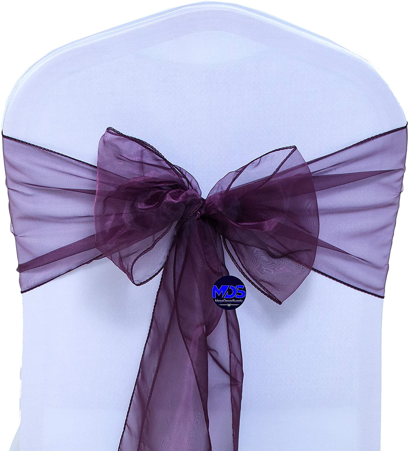 Details about   ORGANZA CHAIR SASHES COVER BOW WEDDING PARTY DECORATION EVENT PLUM High Quality 
