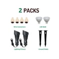 thumbnail image 2 of Doshine 5W Landscape Spotlights (2-Pack) | Low Voltage Outdoor Spot Lights - 12V 3000K Outdoor LED Spotlight | Landscape Spotlight for House Lighting Tree Lighting | MR16 5W LED Bulb (Black), 2 of 11