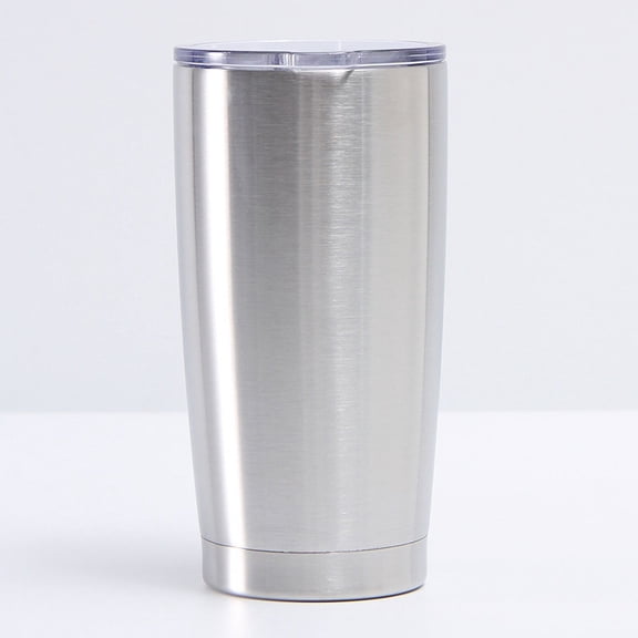 Taza de acero inoxidable rociada con plástico de 20 oz para automóvil, taza de cerveza para mantener el frío al vacío, taza de helado portátil para automóvil