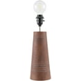 thumbnail image 3 of Livabliss Trout Traditional Accent Table Lamp, 22-inch, Dark Brown with Brown Shade (Set of 2), 3 of 5