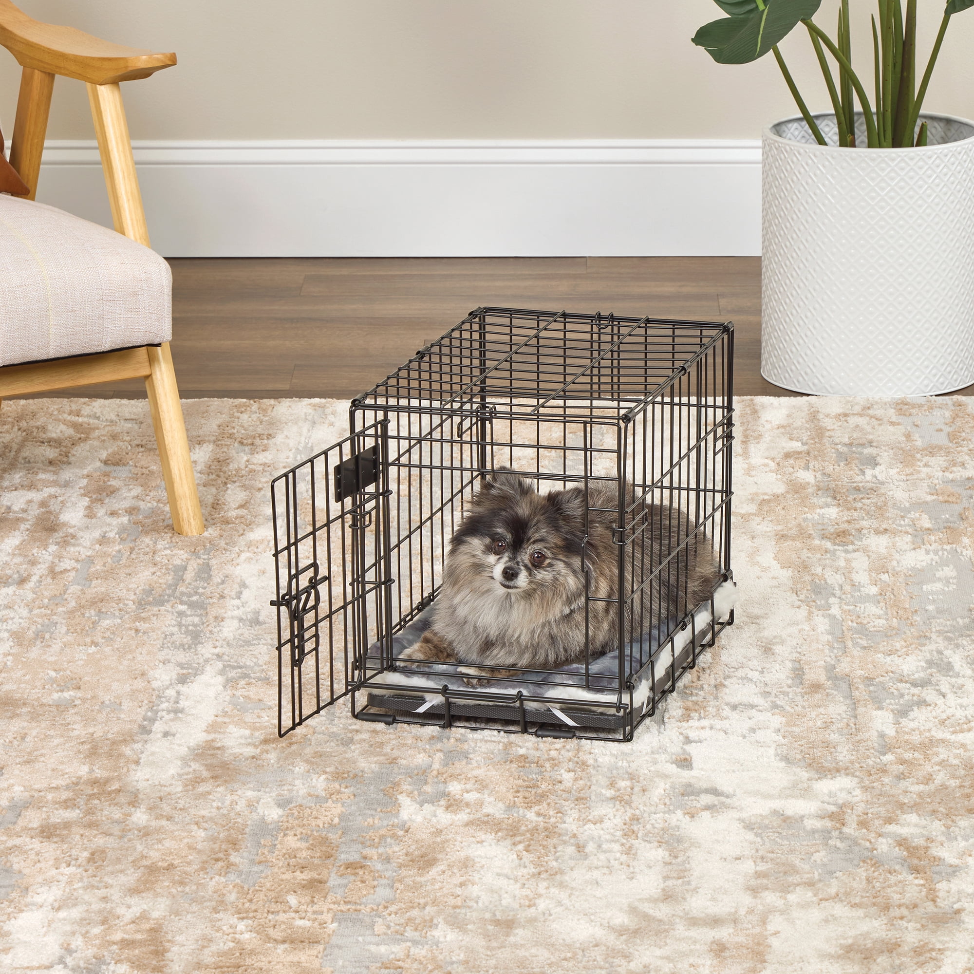 MidWest Homes for Pets 18inch Reversible Pet Bed; Great for Toy Dog Breeds; Spotted Gray