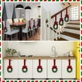 thumbnail image 5 of Wishrage 12PCS Christmas Kitchen Cabinet Wreaths with Ribbon 3.94 Inch Mini Christmas Wreath Small Kitchen Xmas Decor for Window Door, 5 of 5