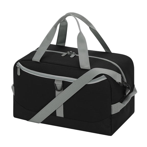14 Inch Small Gym Duffel Bag With D-ring for Men and Women,Sports Overnight Weekender Bag,Black