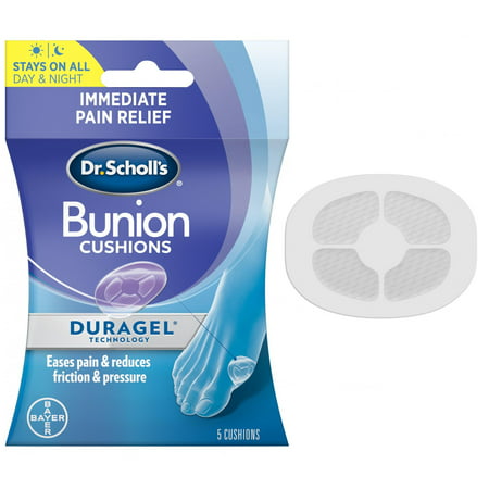 Dr. Scholl's BUNION Cushions with Duragel Technology, 5ct (One (Best Bunion Treatment Without Surgery)