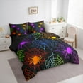 thumbnail image 3 of Castle Fairy Spider Web 7 Pieces Bedding Comforter Set for Teenagers,Happy Halloween Full Bedding Set Lightweight,Spooky Animal Fitted Sheet Flat Sheet,Breathable Home Decor, 3 of 8