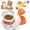 white*1pcs, variant on Duck Cat Treat Dispenser, Duck Dog Treat Dispenser for Indoor Pets, Ducks Dog Feeder with Button, Ducks Treat Dispensers, Interactive Treat Dispensing for Medium and Small Cats,Dogs (White*1pcs)
