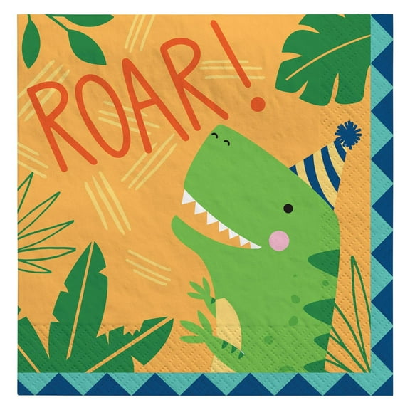 Amscan Dino-Mite Napkins (Pack of 16)