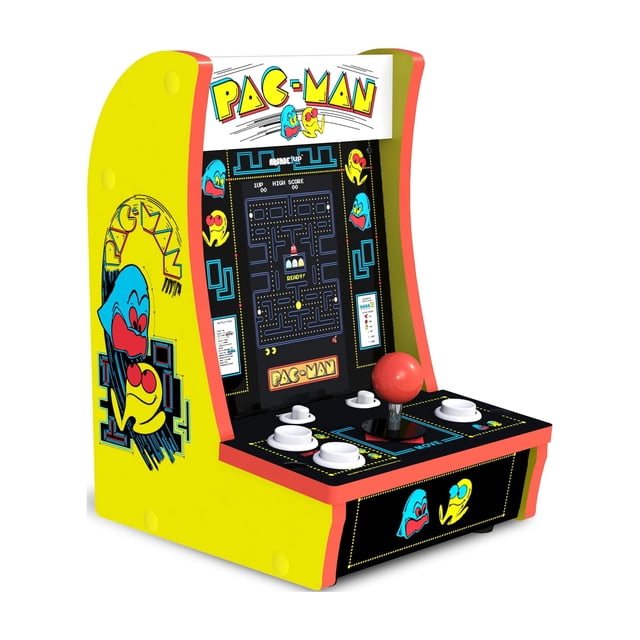 Countercade Arcade1Up Pac-man con pantalla de 7 pulgadas 3 juegos clásicos