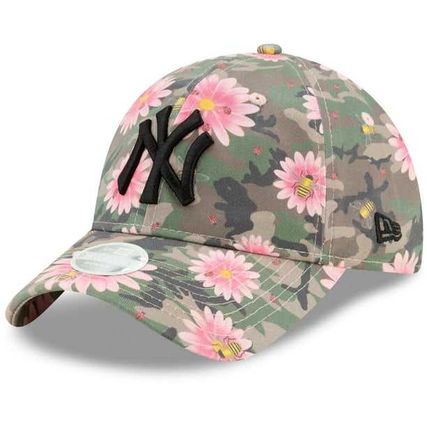New York Yankees New Era Women S Floral Morning 9twenty Adjustable Hat Camo Osfa Walmart Com