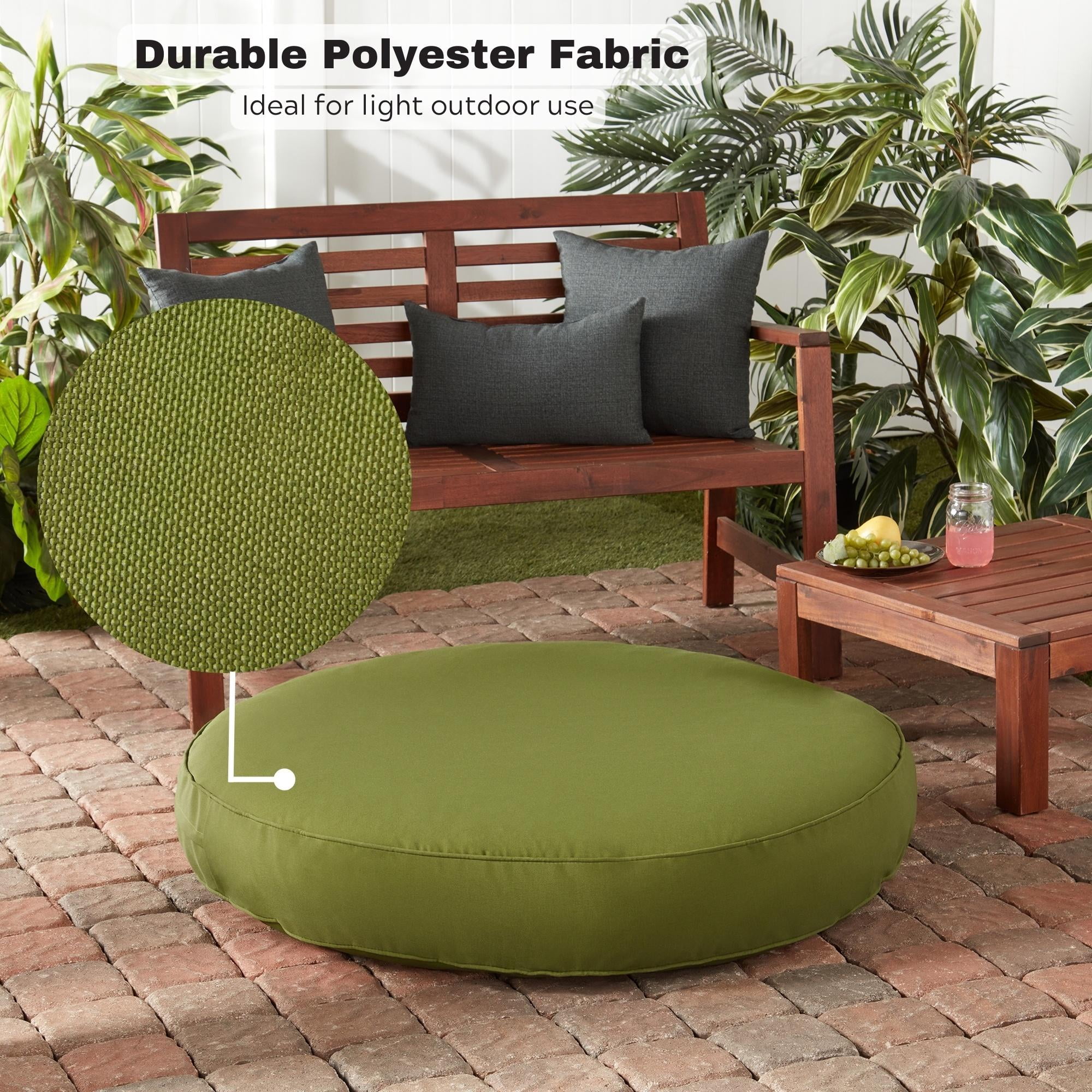 Happy Hounds Gordie Indoor/Outdoor Round Dog Bed, Large (42"), Hunter