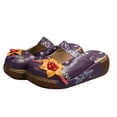 thumbnail image 2 of Women's Summer Plus-size Casual Vintage Print Patchwork Braid Sandals Sandals for Women 2025 Purple 36, 2 of 5