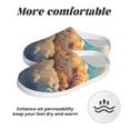 thumbnail image 6 of Fotbe Cloud Sleeping Cat Pattern Women's Fuzzy Curly Fur Memory Foam Loafer Slippers Indoor Outdoor Slippers Winter Home Shoes-39/40, 6 of 7