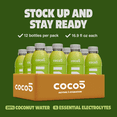 thumbnail image 4 of COCO5 Limon Coconut Water, Active Hydration Citrus Lime Electrolyte Drink, 50% Less Sugar, Caffeine Free, Vegan, 16.9 oz, 12 Count, 4 of 9