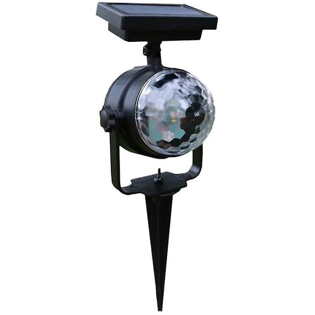 Happy Solar Rotary Spotlight Pelouse, Birthday, Festival, KTV, Wedding, Outdoor -Color Spot Rotary Projector Light Outdoor Garden Lighting esquí esquí Gafas de esquí