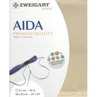 Precut Aida extra fine 20 count Light Mocha 3326/309