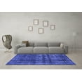 thumbnail image 3 of Ahgly Company Indoor Round Persian Blue Bohemian Area Rugs, 5' Round, 3 of 4