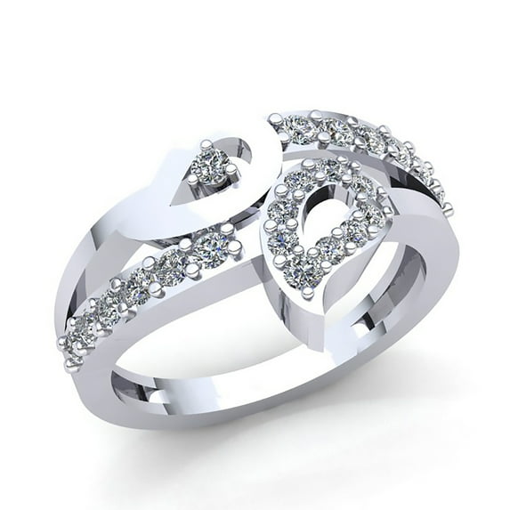 Genuine 2ct Round Cut Diamond Ladies Bridal Accent Fancy Anniversary Wedding Band Solid 14K Rose, White or Yellow Gold GH SI1