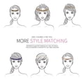 thumbnail image 4 of 6pcs Elastic Rhinestone Beaded Women Headbands, 4 of 5