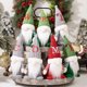 thumbnail image 5 of Muñeco navideño de peluche Avdjesfny, gorro a cuadros con nariz grande y letras, adornos de elfo hechos a mano para decoración festiva, alfabeto DIY, 5 of 7