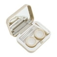 thumbnail image 2 of Unique Bargains 1 Set Contact Lens Case Flower Rectangular Lens Storage Case Beige, 2 of 5