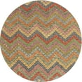 thumbnail image 1 of Ahgly Company Indoor Round Contemporary Sienna Brown Southwestern Area Rugs, 8' Round, 1 of 6