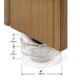thumbnail image 2 of Slipstick CB658 Stack-Its 1 Inch Adjustable Bed Risers/Furniture Risers (Set of 8) Lifts Height 1", 2", or 3" When Stacked - Clear Heavy Duty Raisers, 2 of 6