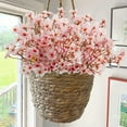 thumbnail image 5 of Cherry Blossom Flowers Artificial, Artificial Cherry Blossom Flower, Silk Peach Flowers Fake Plants Arrangement for DIY Garden Home Wedding Party Decor 6PC, 5 of 9