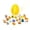 Yellow, variant on 20PC Articulated Animal Figurines with 4.9in Dragon Egg Premium 3D Printed Collectible Display Model Blue