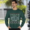 thumbnail image 3 of Funny Ugly Xmas Sweater, Funny Christmas Sweatshirt, Santa Knows You Lied on Your Resume Ugly Christmas Sweater, 3 of 5