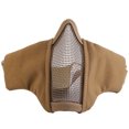 thumbnail image 4 of Outdoor Activity Half Face Cover Mask Protective Steel Mesh Masks for Airsoft Game New 3#, 4 of 5