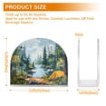 thumbnail image 3 of Haosy Napkin Holder for Table Acrylic Kitchen Paper Tissue Dispenser, Camping in Forest, 3 of 9