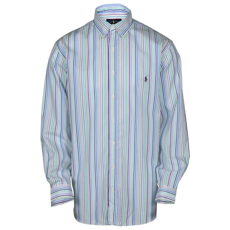Classic Tall Wool Stripe - Polo RL Men's Big and Tall Classic Woven Striped Shirt
