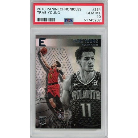Graded 2018-19 Panini Chronicles Trae Young #234 Rookie RC Basketball Card PSA 10 Gem Mint
