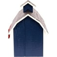 thumbnail image 5 of Amish-Made Deluxe Wooden Mailbox, Dutch Barn Style Navy Blue with White Trim, 5 of 5