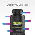 thumbnail image 6 of Livingood Daily Energy Support, 11-in-1 Supplement with Magnesium, Vitamin B6, B12, Amino Acids, L Carnitine, CoQ10, Ginseng & L Theanine, Supports Natural Energy for Men & Women, Vegan, 60 Capsules, 6 of 7