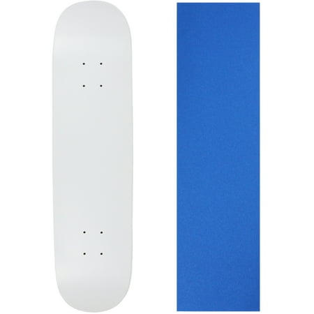 Skateboard Deck Blank Dipped White 7.5  Blue Grip price history on PriceWatchPro