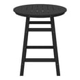 thumbnail image 3 of Costaelm Paradise Outdoor HDPE 35" Round Counter Height Patio Bar Table, Black, 3 of 9
