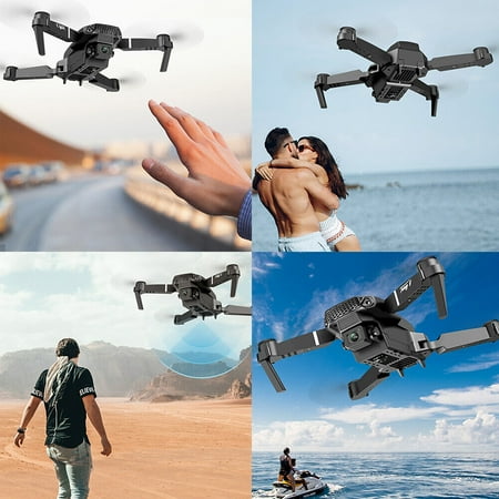 US New RC Drone With 4K HD Dual Camera WiFi FPV Foldable Quadcopter +4 Battery
