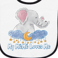 thumbnail image 3 of Inktastic My Meme Loves Me Baby Terry Cloth Bib, 3 of 3