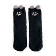 thumbnail image 2 of Christmas Black Novelty Gifts Socks Autumn Socks1 Pair Fuzzy Socks Ear Design Tube Socks Cute Animal Socks Fluffy Soft Winter Warm Socks Christmas Easter Giftsfor Women, 2 of 4