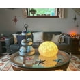 thumbnail image 4 of Zeckos Large White Sea Urchin Coastal Accent Lamp 16 inch Diameter, 4 of 7