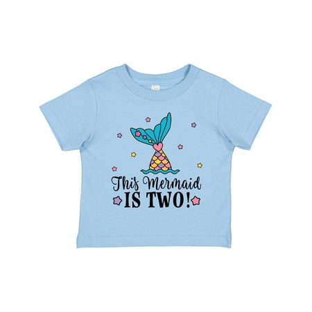 

Inktastic Mermaid 2nd Birthday 2 Year Old Girls Toddler T-Shirt