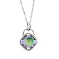 thumbnail image 1 of Collar para Mujer con Cristal Swarovski en forma de Rombo– Bañado en Rodio- Collar Elegante y Brillante-Collares de Mujer de Moda- Joyería para Mujer de Moda- Regalo especial Ortiz Espinosa Temporada, 1 of 5