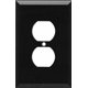 thumbnail image 1 of Espejo De Vidrio Negro Brillante Switch Hits Outlet Placa De Pared | 1 Dúplex | 3.5"" X 5.25"" | Cubiertas De Placa De Interruptor De Espejo De Vidrio De Calidad Profesional Para Todas Las Configuraci, 1 of 1
