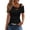 Black, variant on One Shoulder Sexy Tops for Women Asymmetrical Neck Short Sleeve Cut Out 2026 Summer Cold Shoulder Casual Shirts Soft Stretch Slim Fitted Beige 2XL